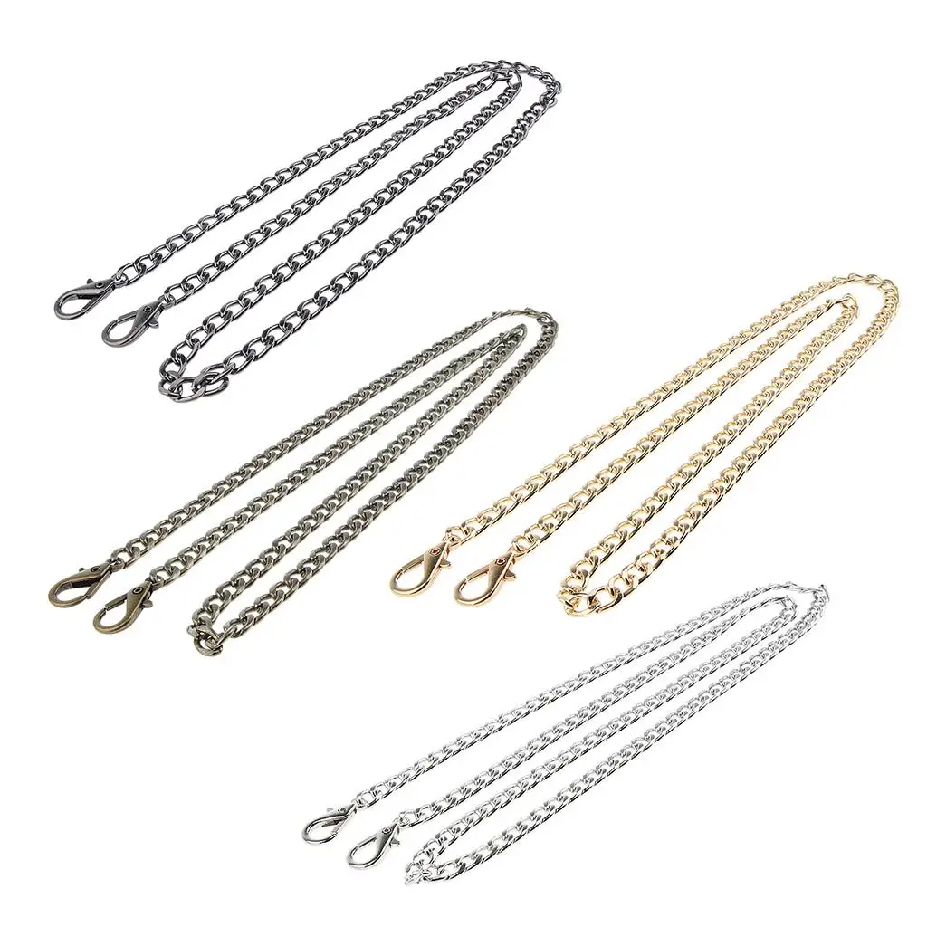 100cm Backpack Strap Metal Shoulder Strap Women Handbag / Bag / Purse Shiny Metal Chain Diy Crossbody Bag Strap