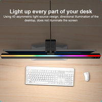 RGB Monitor Light Bar 5 Color Temperature Computer Screen Hanging Lights USB Powered Screen Lamp for Work Study Read Gaming