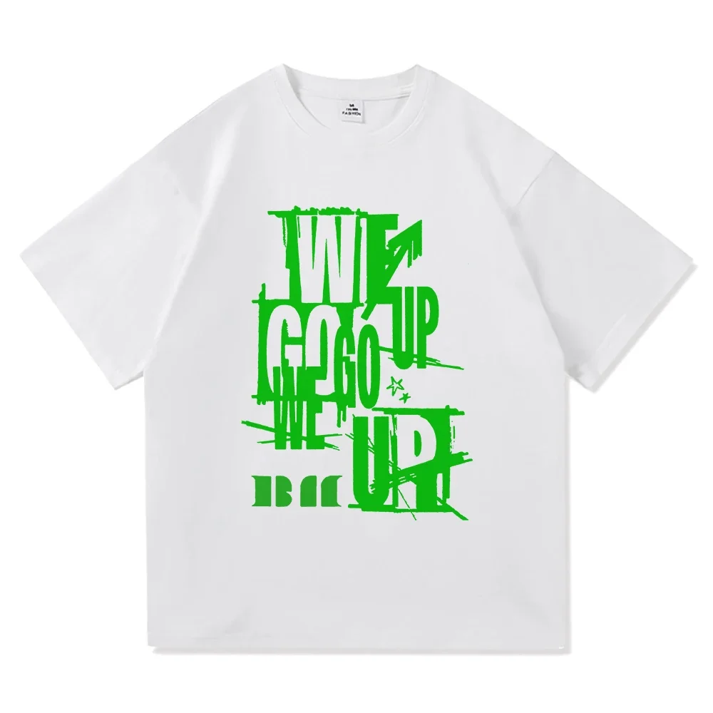 ألبوم Babymonster We Go Up تي شيرت 2025 ملابس كلاسيكية للرجال/النساء ملابس هاراجوكو عالية الجودة لمحبي الهدايا تيشيرتات قطنية