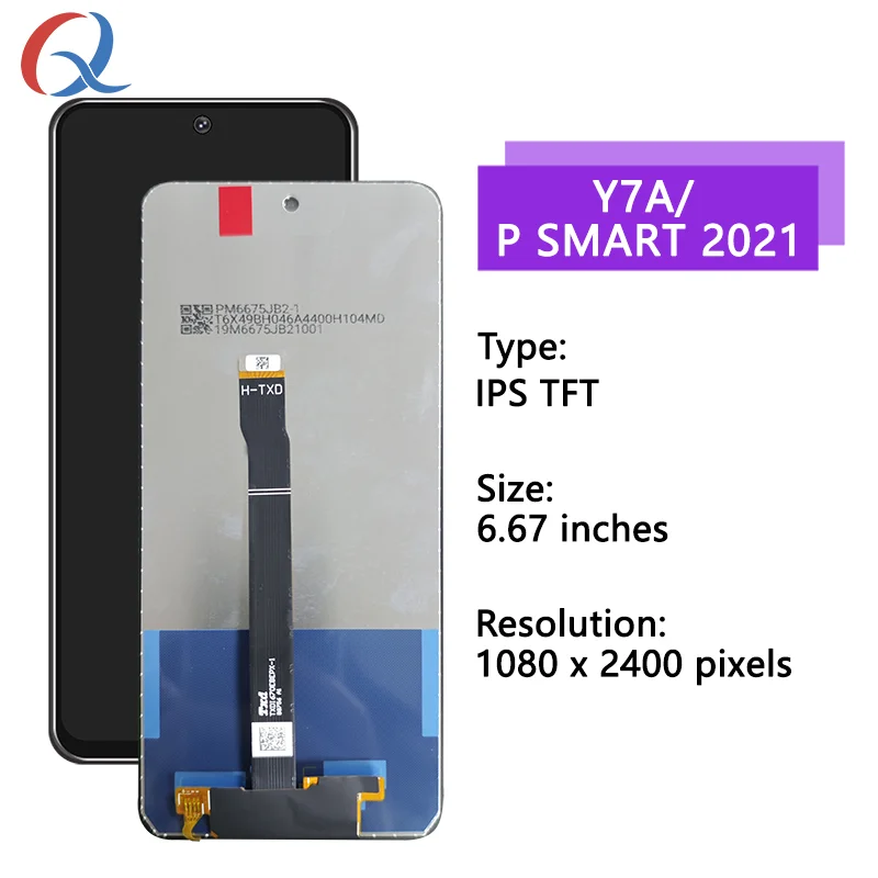 P smart 2021 Mobile phone lcd For Huawei Y7A LCD Display Touch Screen Replacement Digitizer Assembly for huawei P smart 2021 lcd