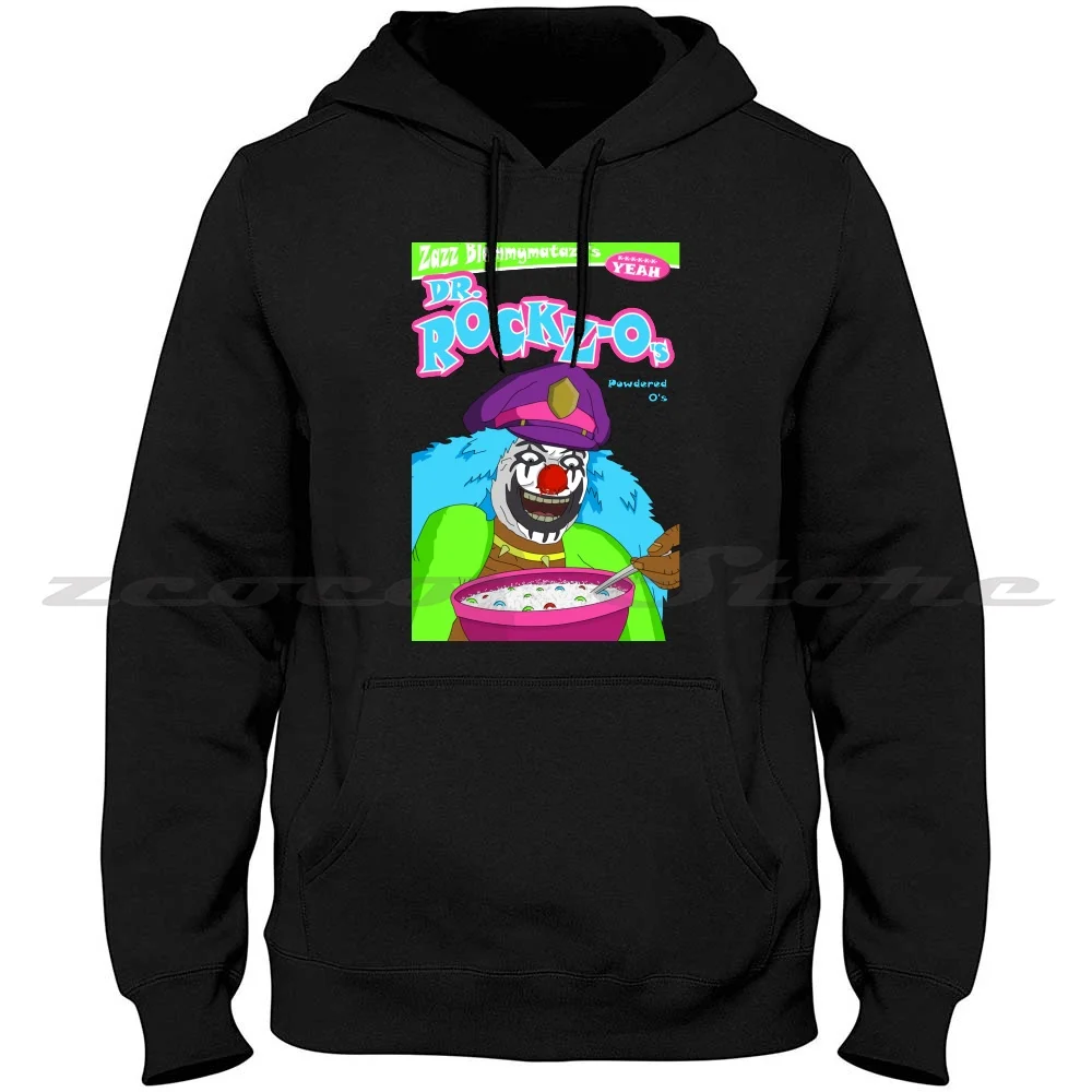 Dr. Long Sleeve Sweatshirt Casual Hoodie Metalocalypse Dr Dr Clown Cocaine Cereal Cereal Box Parody Funny Zazz