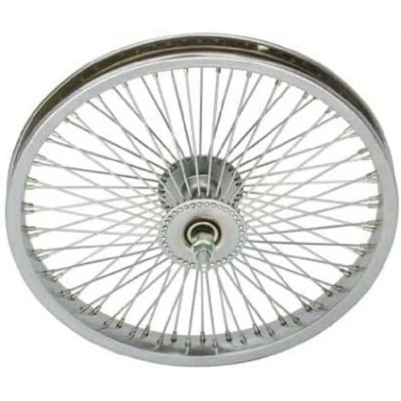 

Lowrider 16" 72 Spoke Front Wheel 14G Chrome. Bicycle Wheel, Bike Wheel, Bike Wheel, Bicycle Wheel