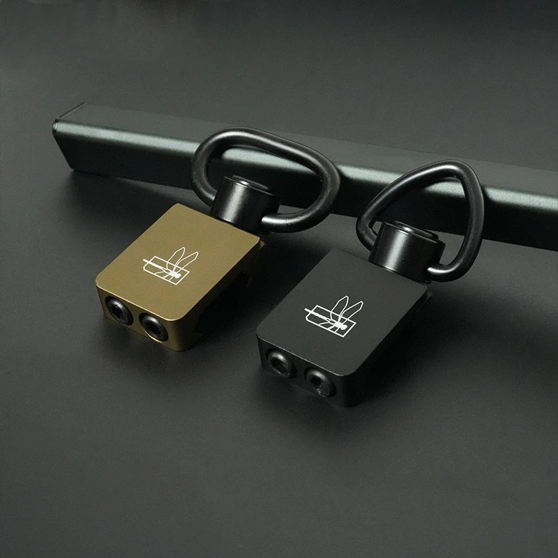 

CNC Shoulder Strap QD Buckle Base Metal 21mm Rail Strap Buckle Quick Release QD Hook Tactical Dragonfly Pattern Decoration