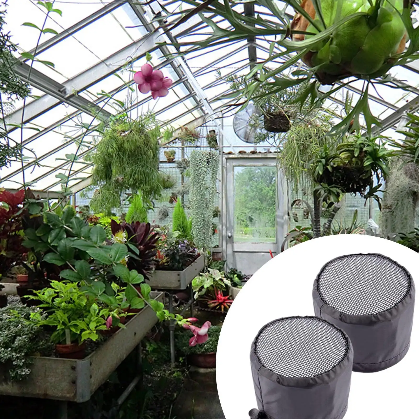 Copertura per sfiato per coltivazione di piante Accessori per ventilazione per condotti Copertura per canalizzazione flessibile da 2 pezzi per lavanderia in serra interna Cucina all'aperto