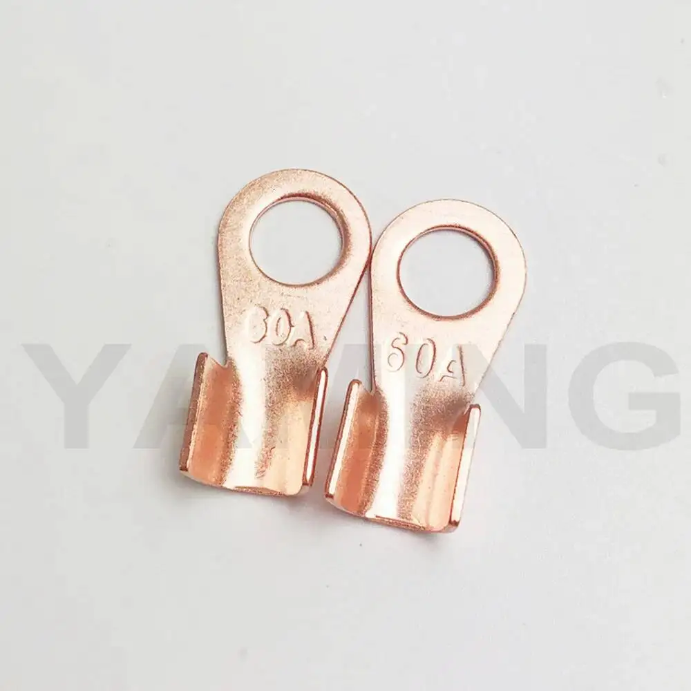 Terminal OT Series 10/20/30/40/50/60/100/150/200A Splice Wire Dia Copper O shape Circular Naked Battery Cable Connector Open Lug