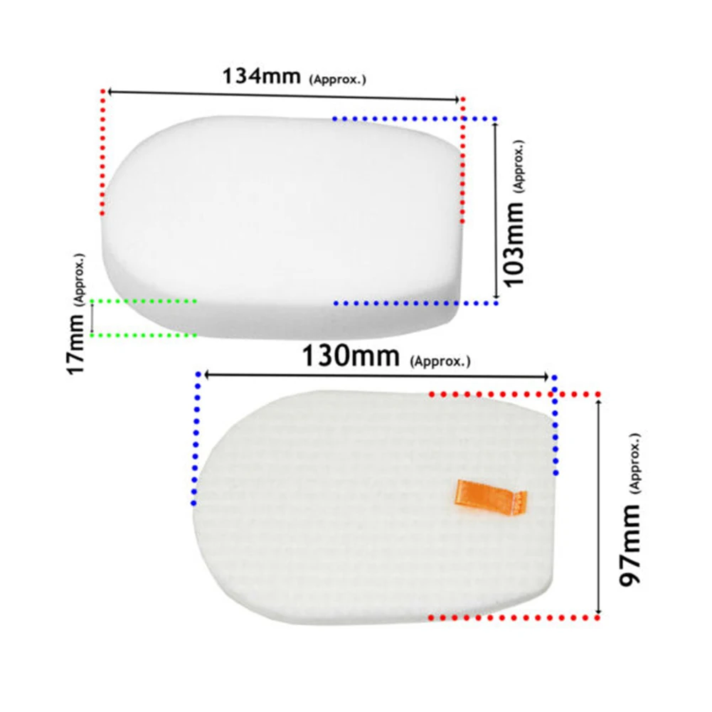 2 pçs substituição filtros de esponja para shark iz300 iz300uk iz320 iz320uk anti envoltório cabelo sem fio aspirador peças acessórios