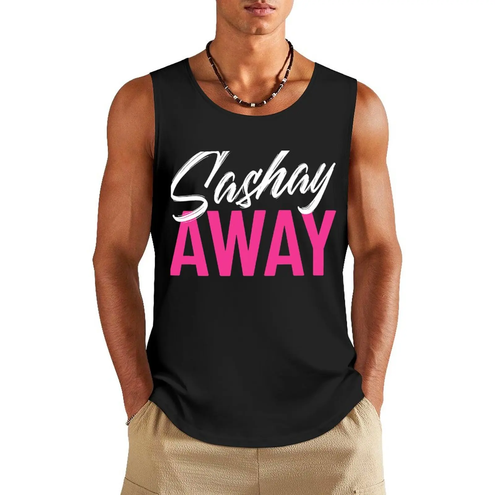 Забавная майка Sashay Away Drag Queen, Мужская футболка без рукавов, мужские футболки