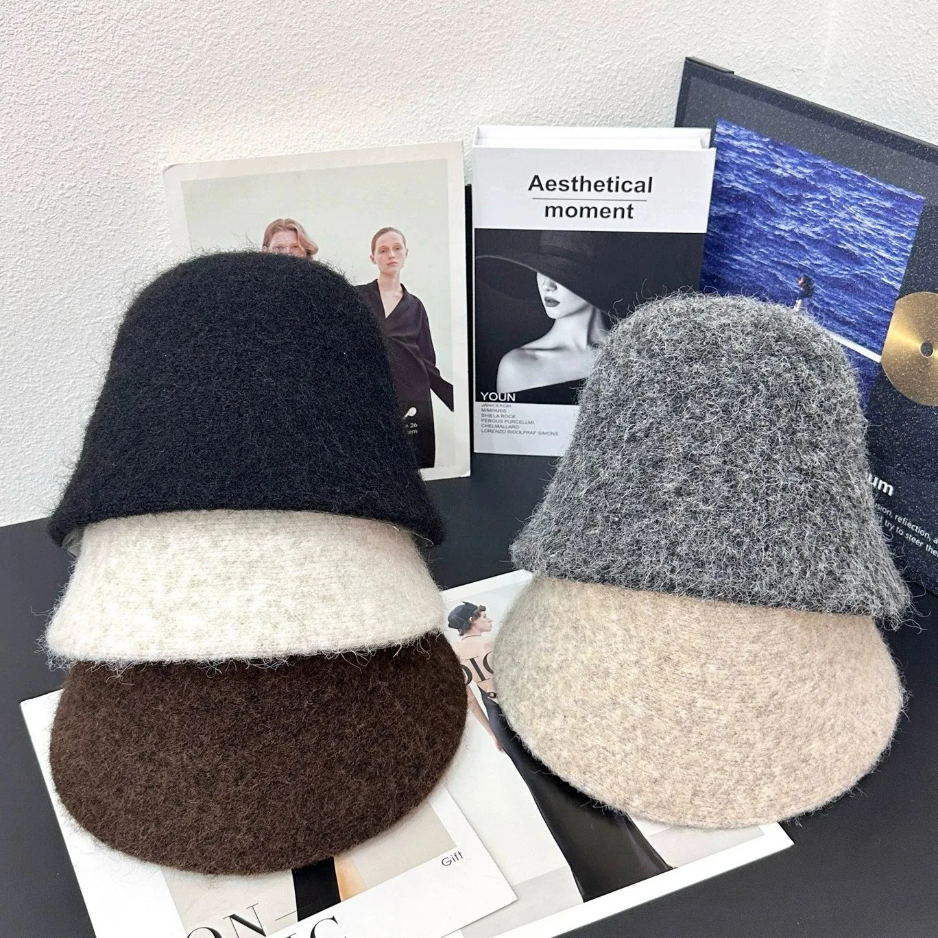 Модная женская зимняя уличная теплая панама