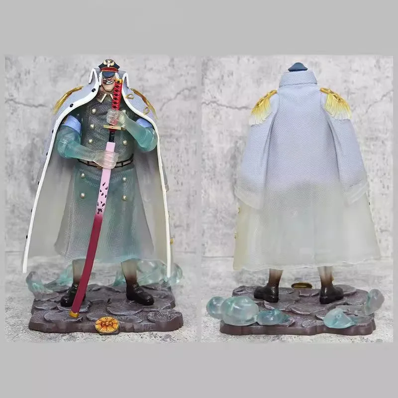 30cmone peça gk substituto transparente homem chuva luffy figura de ação blackbeard gang ressonância série modelo colecionável brinquedo presente