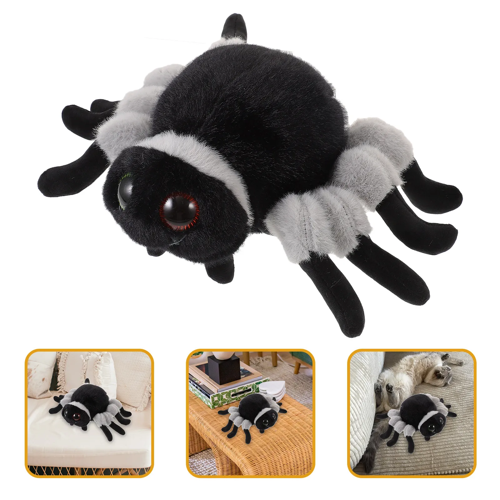 

Giant Realistic Stuffed Spider Soft Cotton Animal Bedroom Decoration Birthday Festival Gift Spider Stuffed Animals