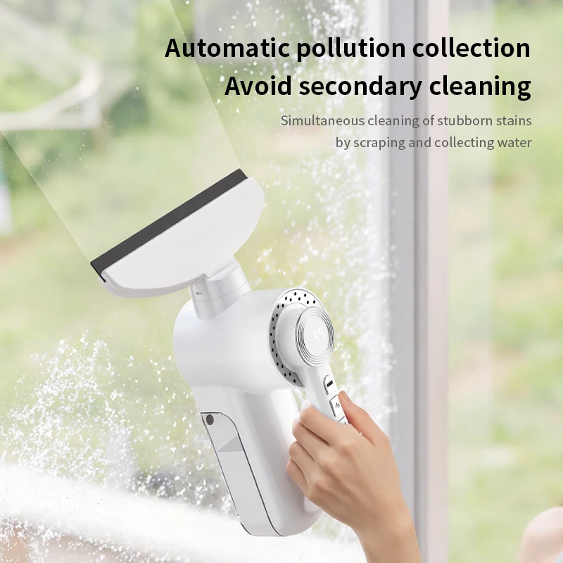 Electric Cordless Window Cleaner Vacuum Window cleaning tool Car Glass Wiper USB Rechargeable Automatic Portable Clean Machine