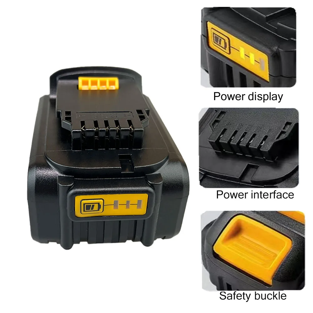 Screwdriver Battery For Dewalt (18V 20V) 6.0 Ah lithium-ion battery Pn: DCB180, DCB204