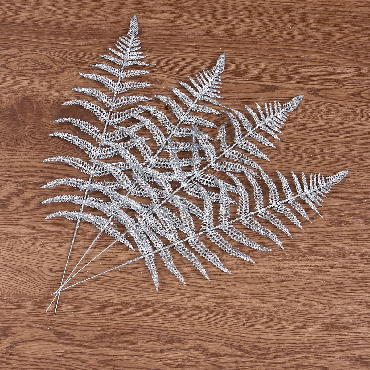 

12pcs Simulation Leaves Premium Artificial Greenery For Home Decor Christmas Party Balcony Desktop Decoration Golden