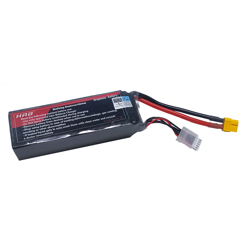 HRBグラフェンバッテリー 4000mAh 4S 14.8V 100C XT60 Deans XT90 T EC5 5S 18.5V 6S 22.2V RCヘリコプター 飛行機 車 ボート 戦車 パーツ