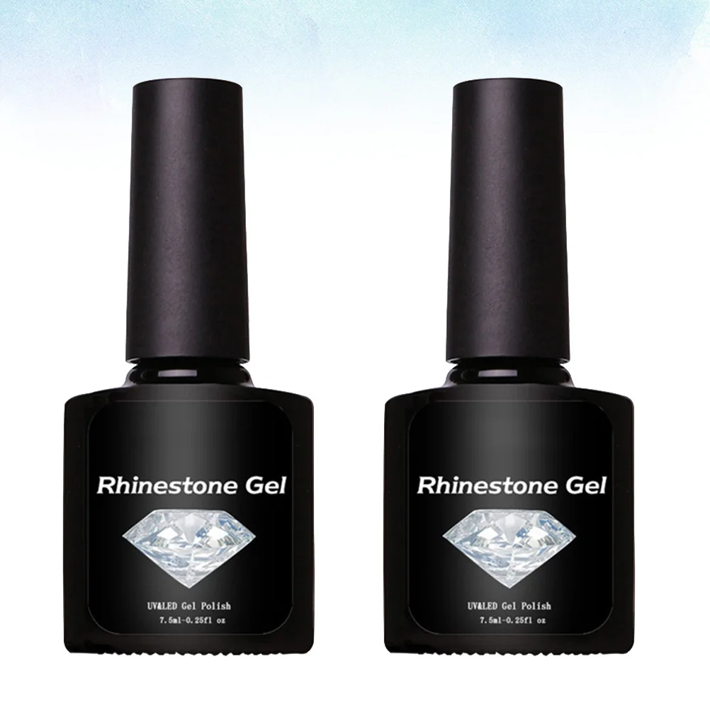 Juego de pegamento para uñas postizas naturales, Kit de herramientas de manicura duradero, accesorios de decoración de uñas, Gel, 2 uds.