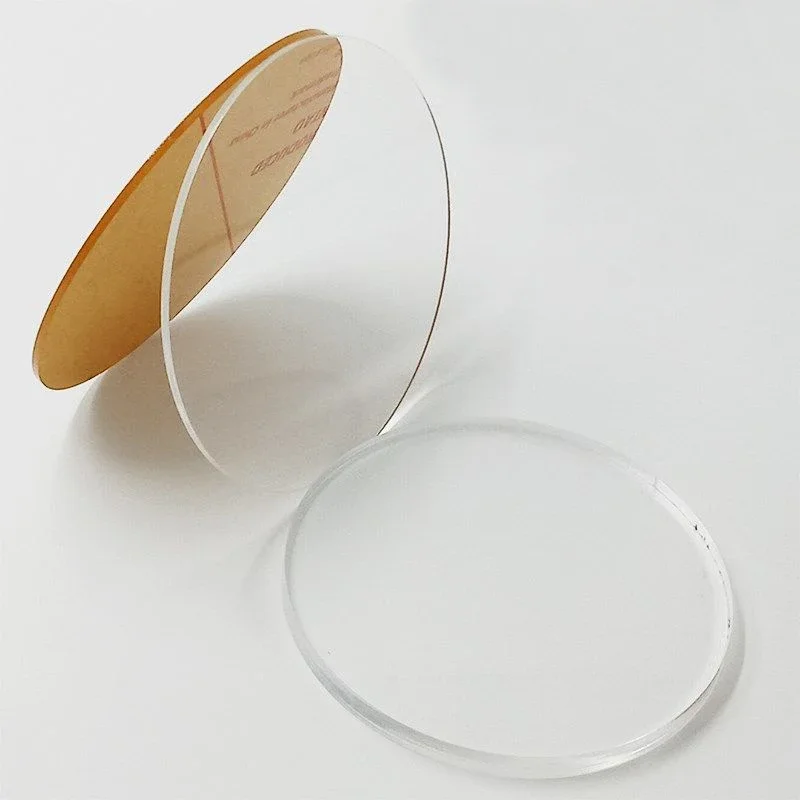 Dia 20-300mm Transparent Acrylic Plate Round Sheet Diy Handmade Material Thick 1/2/3/4/5mm Pedestal Cream Glue Tray Gasket