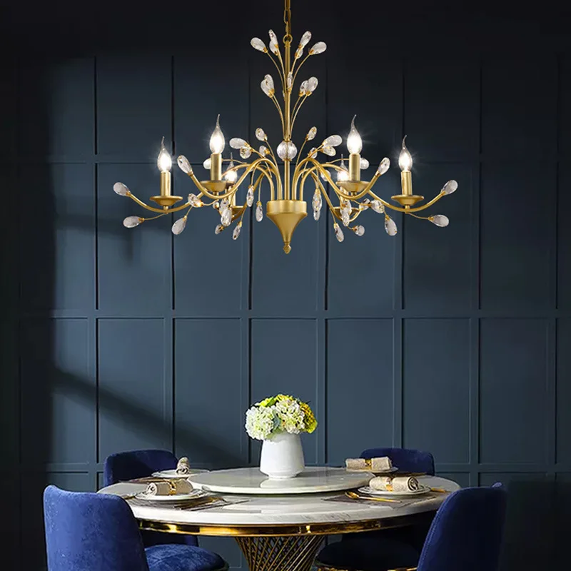 

chandelier simple light luxury candle chandelier living room atmosphere home French dining room light bedroom light