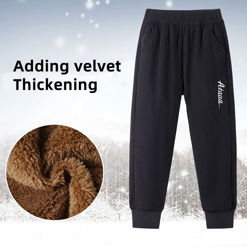 Calças Casuais de Outono Inverno para Meninas e Meninos, Estilo Longo, para Crianças de 3 a 12 Anos, Calças Esportivas para Adolescentes e Crianças para Atividades ao Ar Livre