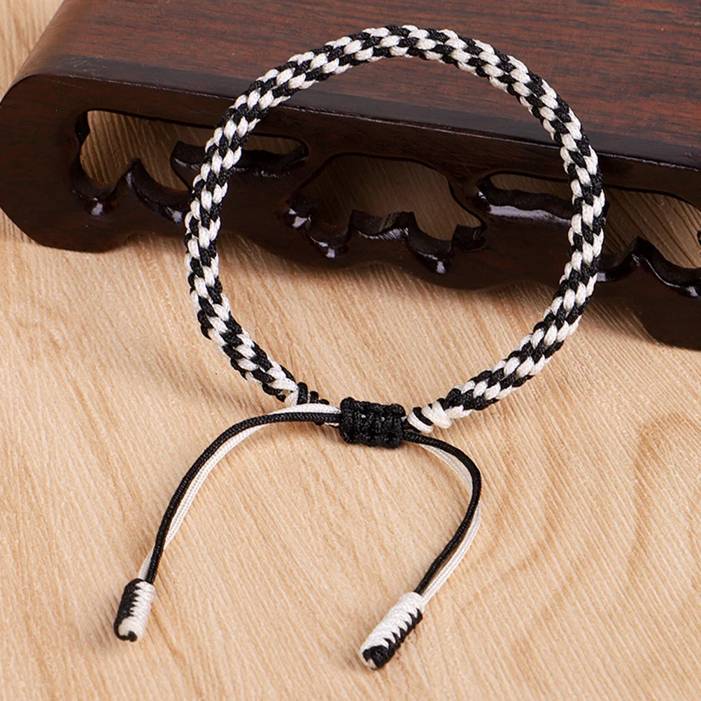 

Creative Bracelet Wool Gift Handmade Bangle Knitted Wrist Decoration Band Charm