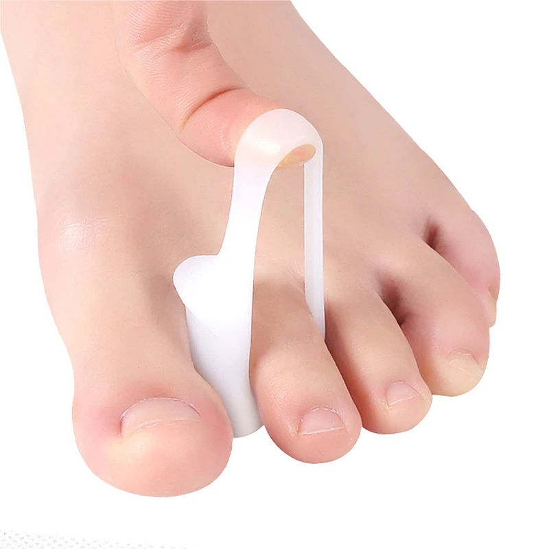 Soft Silicone Foot Finger Toe Thumb Valgus Separation Pad Adjuster Toes Outer Appliance Valgus Corrector Foot Cover Care Tool