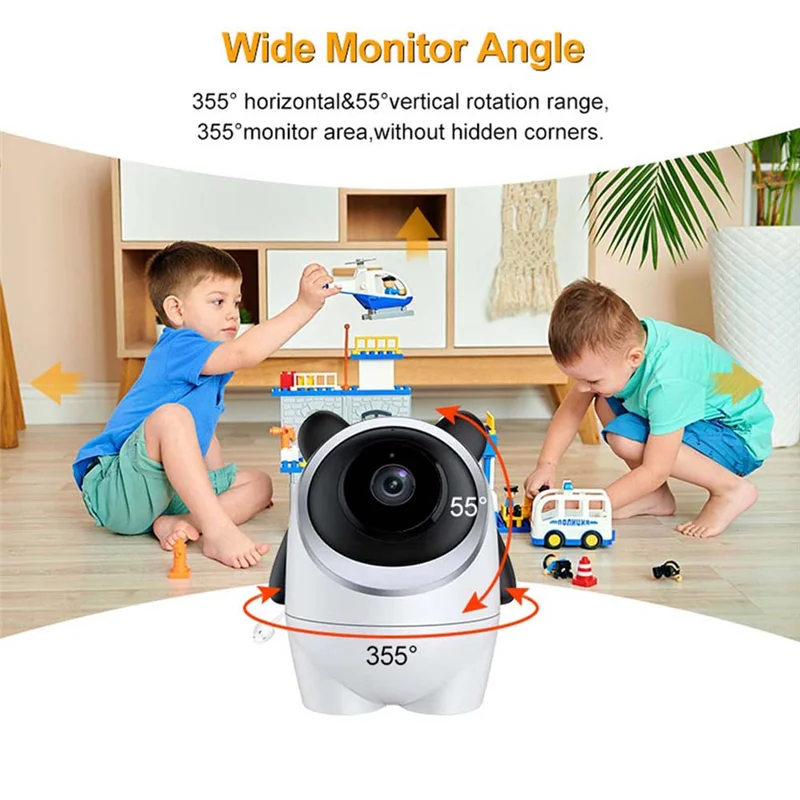 B04B-4.3 Inch Baby Monitor 2.4Ghz Wifi Remote Audio Two-Way Voice Night Vision Wireless Security Baby Monitoring US Plug