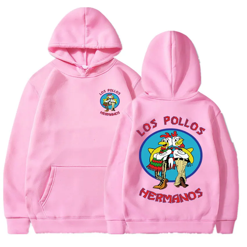 Sudadera con capucha de Breaking Bad para hombre y mujer, chándal holgado de lana con estampado de Los Pollos Hermanos, primavera y otoño