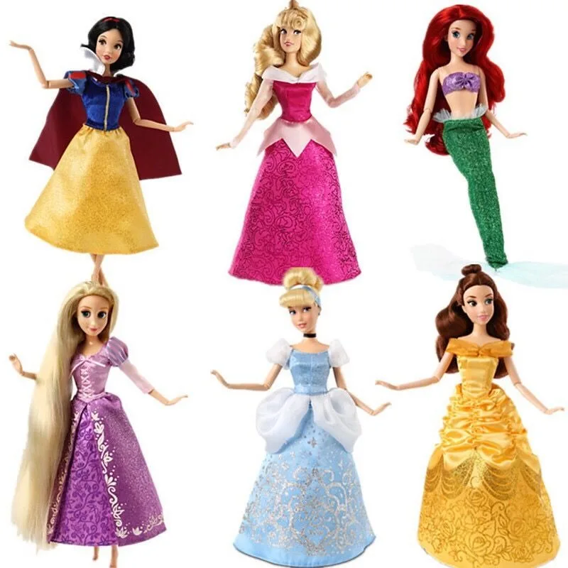 Hasbro Disney Princess Blancanieves Belle Cenicienta conjunto creativo lindo muñeca de juguete para niña regalo personalizado vestido de dibujos animados muñeca de juguete