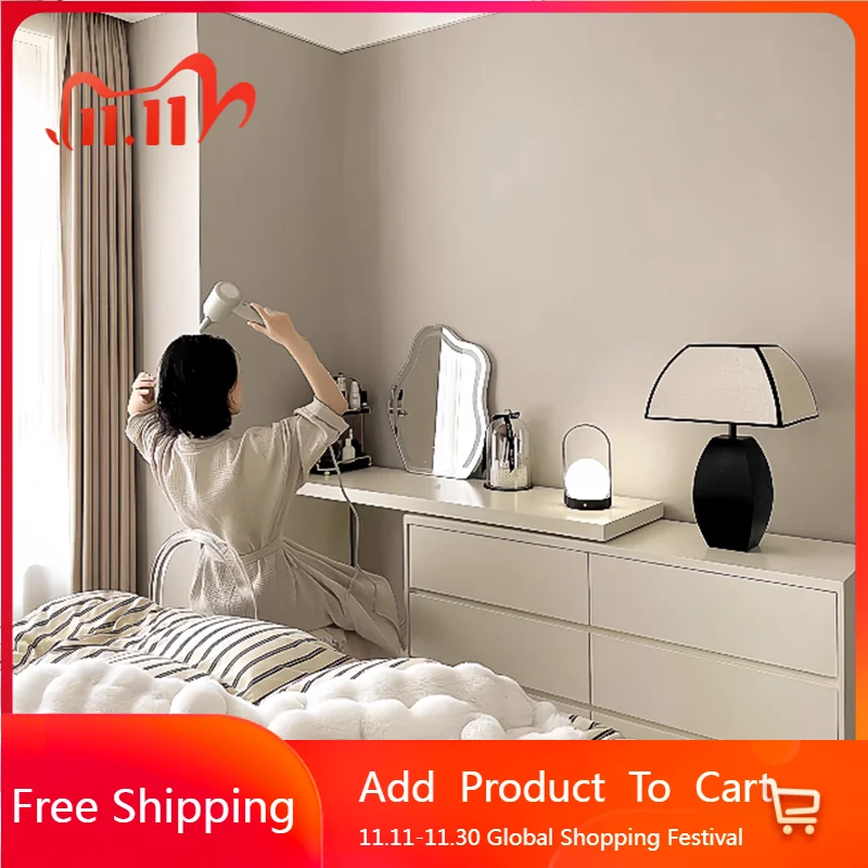 

White Light Vanity Table Makeup Mirror Desk Modern Dressing Table Closets Jewelry Comfortable Vestidores Postmodern Furniture