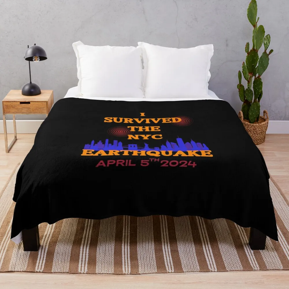 Nyc Earthquake 2024 Throw Blanket Luxury Blankets Sofas Of Decoration Blankets