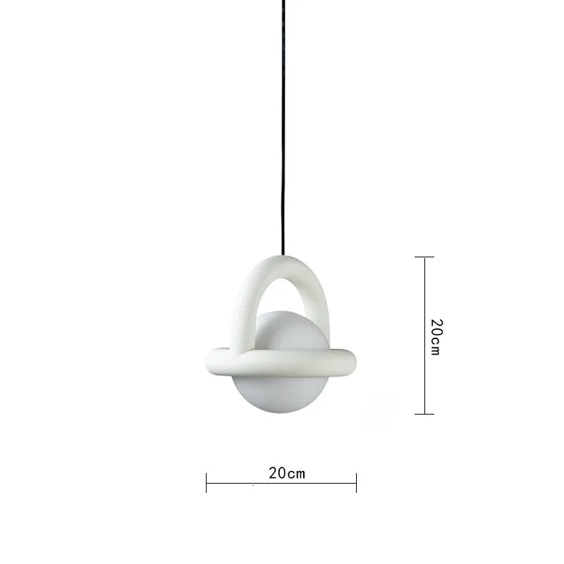 Nieuwe stijl LED-hanglampen acryl bal zwart wit groen rood geel metaal G4 lamp voor eetkamer keuken slaapkamer kantoor