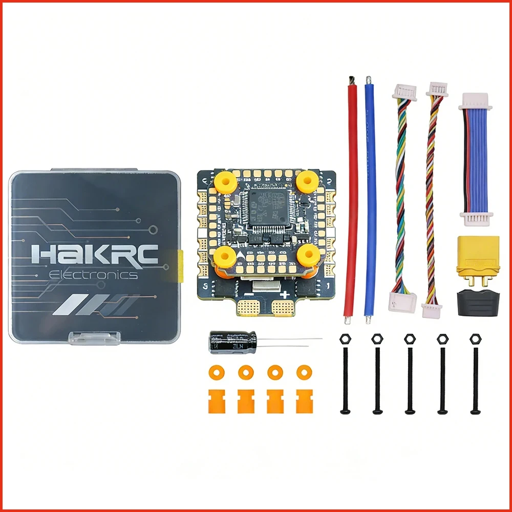 

HAKRC miniF7 65A FPV Stack Mini F722 Flight Controller BLS 65A 4in1 ESC, совместимый с DJI O3 Air Unit