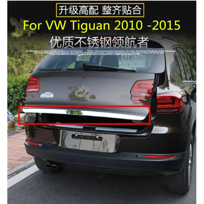 

High-quality Stainless Steel Rear Trunk Door Handle Cover Tail Gate Trim Bezel Molding Styling For Tiguan 2010--2018