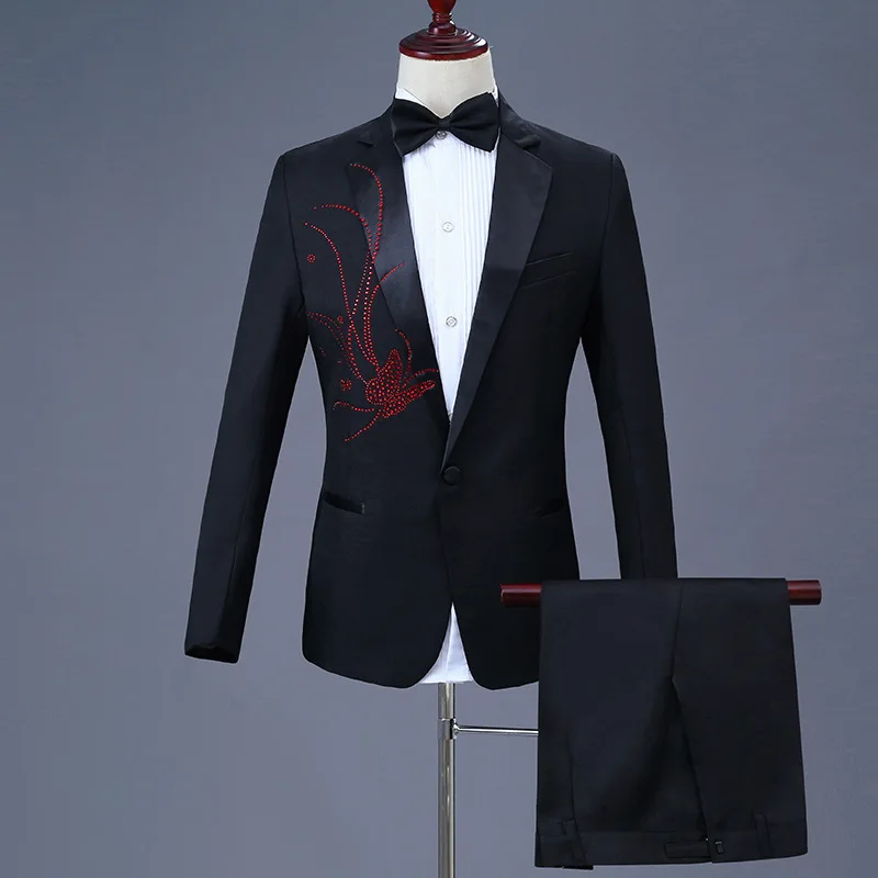 A80approved new men's new ceremonial dress, performance suit, wedding groom and best man set