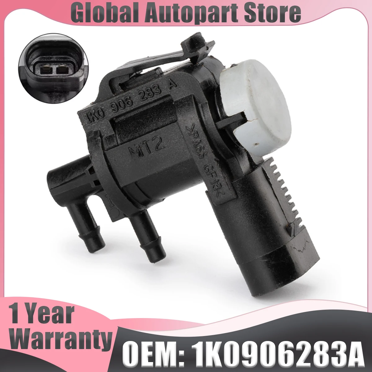 EGR Vacuum Control Solenoid Valve OEM#1K0906283A 1J0906283C For VW Passat Golf Jetta Beetle For Audi A3 A4 A6 For Seat For Skoda