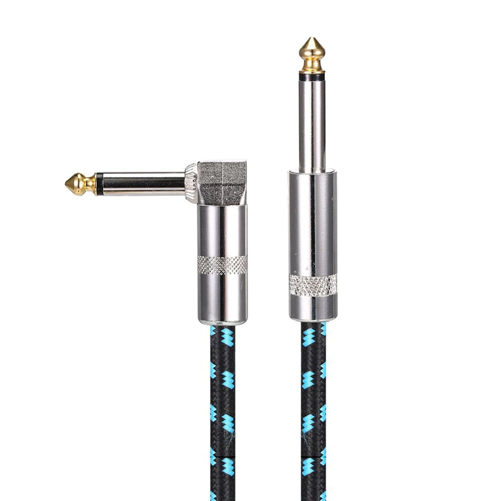 6.35Mm Audio Cable Guitar Instrument Cable Supple Flexible For Electric Bass Amplifier Keyboard Professional Live Stage