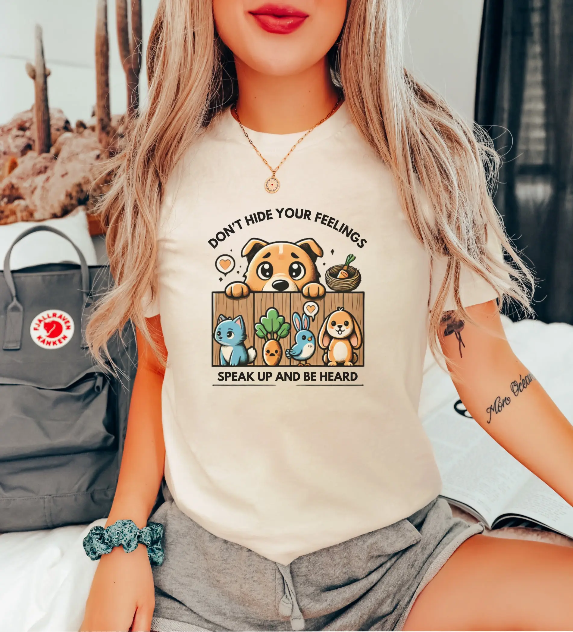 Don'T Hide Feelings T Shirt Mental Health Cute Animal Lover For Her Mom