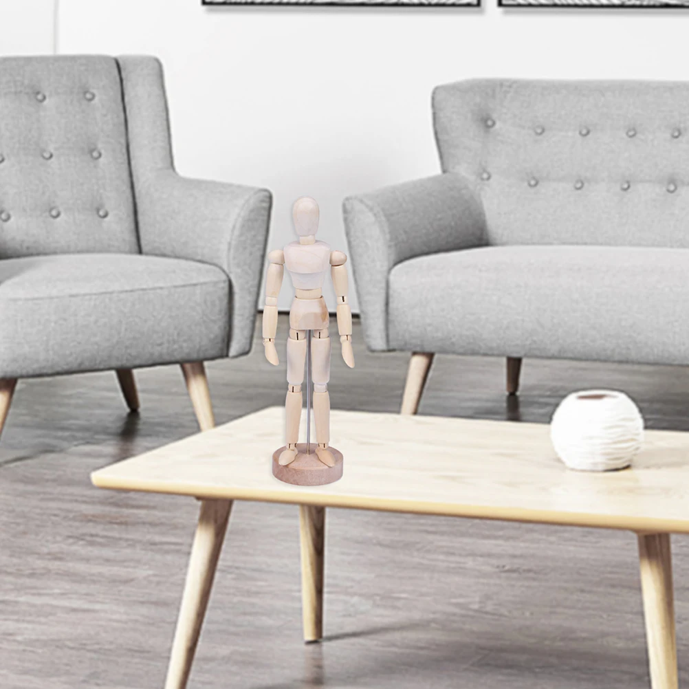 

Decoration Wooden Man Ornaments Creative Desktop Educational Craft s DIY Painted Human Body Family s