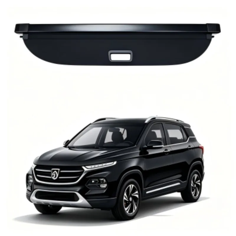 

Cargo Cover Trunk Privacy Shade Rear Security Partition Anti-Theft Shield Retractable Organizer for 2018 Baojun 530