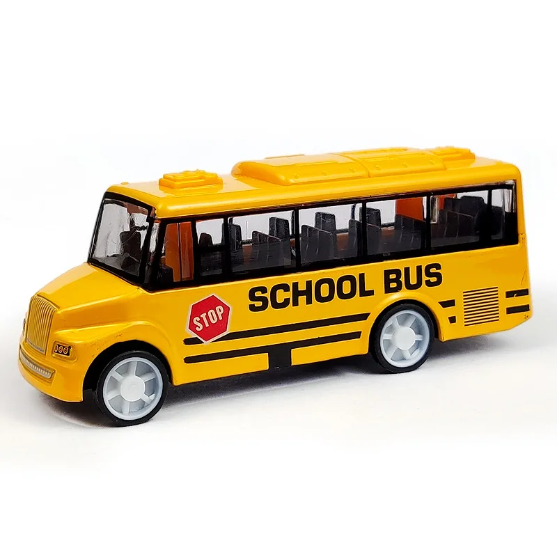 1Pc Toys Bus Cool School Bus Toy Simulate Exquisite Interesting Body For Yellow Blue Green Red Bus With Children Educational Toy