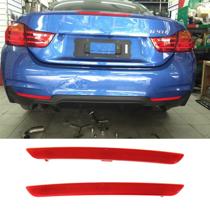

B24C-Rear Left+Right Bumper Reflector Accessory Kits For BMW 428I 2014-2016 430I 435I 440I 63147847234 63147847233