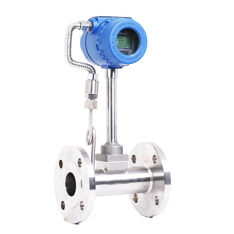 Explosion-proof  Stainless Steel Steam Vortex Flowmeter DN25 DN50 Flange Connection Gas Oxgen Flow Meter