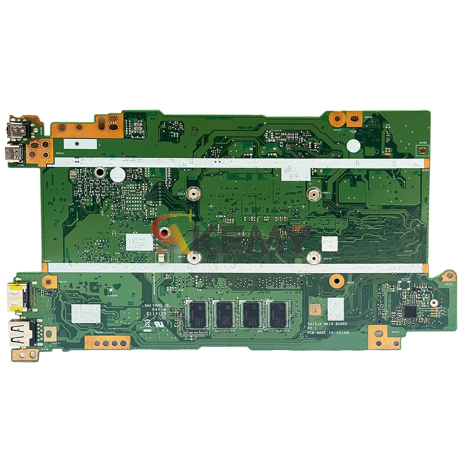 Placa-mãe para laptop X415JA, placa principal para ASUS VivoBook X515JF V5200J A416J X515JAB X515JA V4200J X415J X515JP com CPU I3 I5 I7