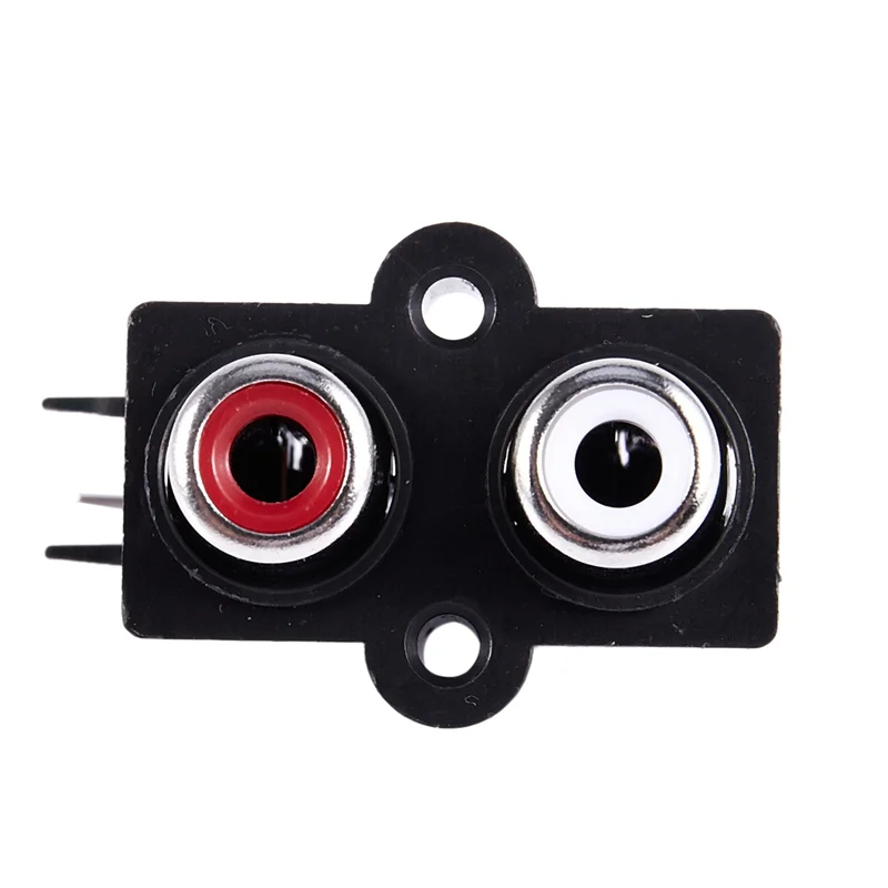 

AAAEL-25Pcs PCB Mount 2 Position Stereo Audio Video Jack RCA Female Connector