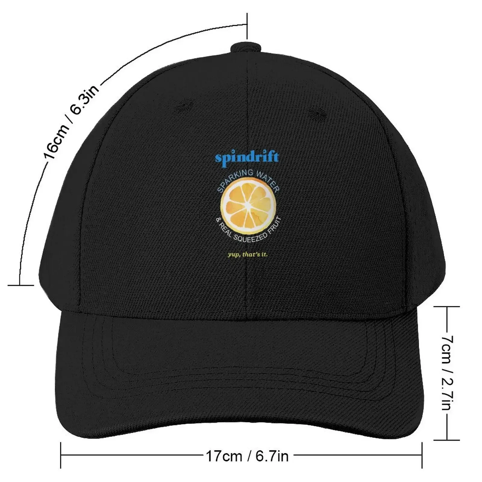 Love Spindrift Sparkling Water Lemon Baseball Cap Golf Cap Trucker Hat tea Hat Hood Women Caps Men's