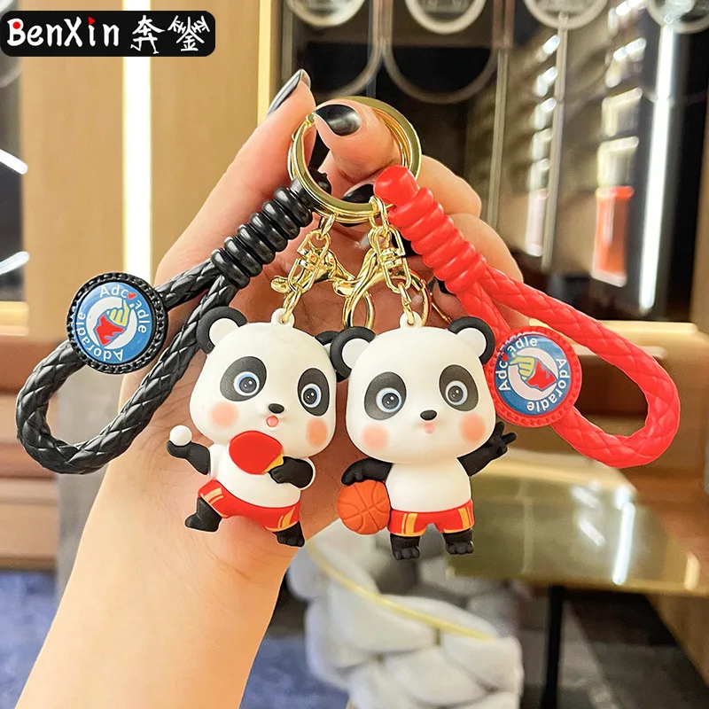 

Фигурки спортивных панды Minso, автомобильные брелки, подвески, изысканные пары, подвески, машинки с когтями, деловые подарки