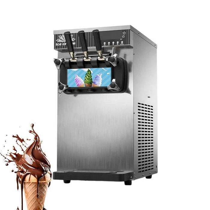 LEDE New Year Multi-Purpose Soft Serve & Ice Cream Machine-Easy to Operate for Bakery & Commercial Use with Yogurt Fruit Options