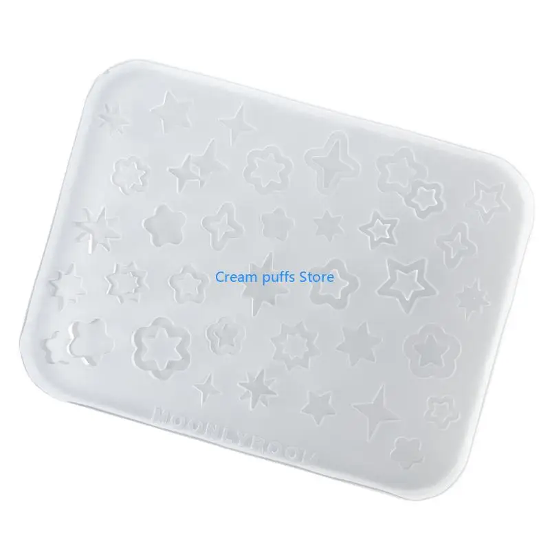 

50LE Accessories Manicure Template Pendant Mold Silicone Texture for Nail