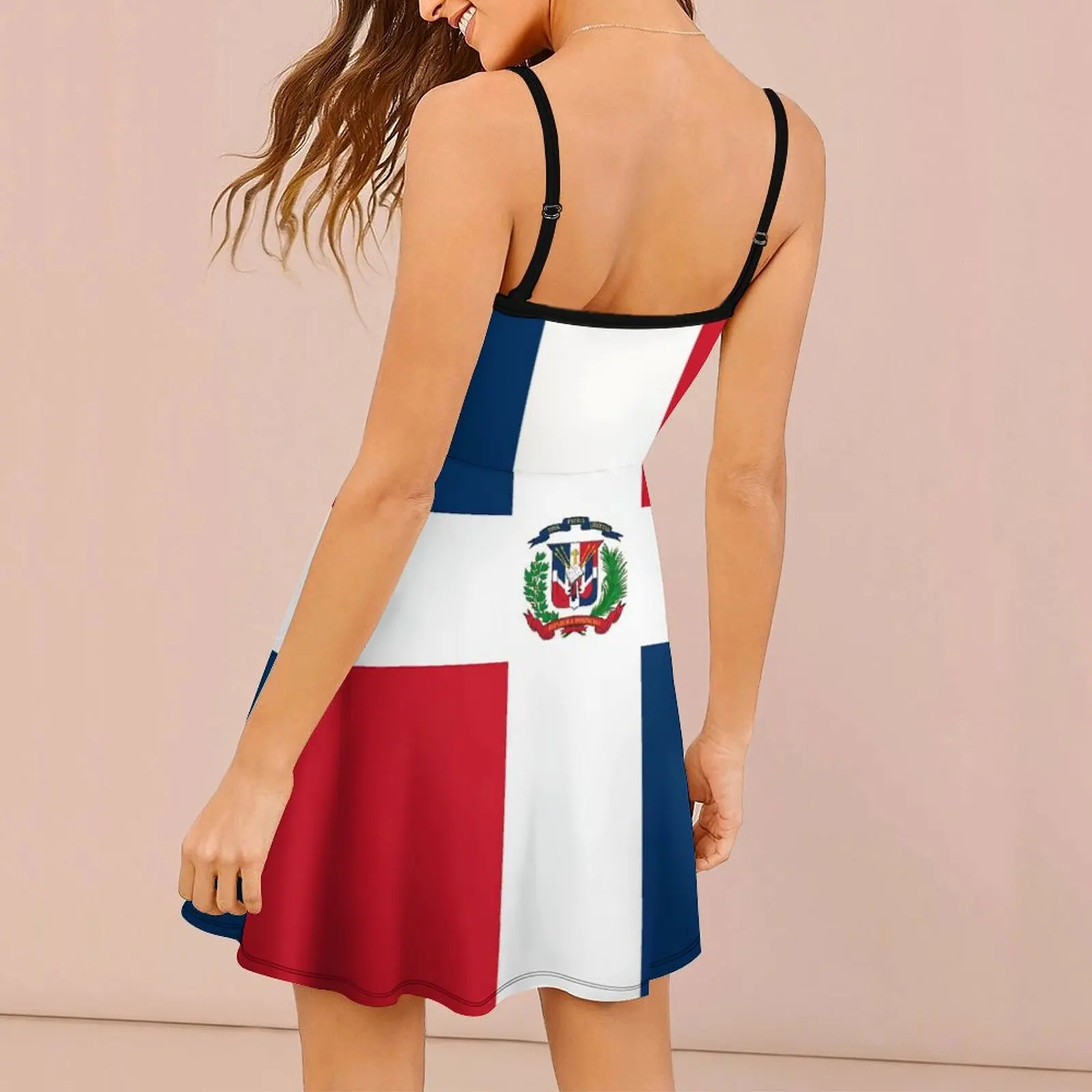 Dominican Republic Flag Duvet Sticker T Shirt Cell Phone Case Women's Sling Dress Creative Sexy  Woman's Dress Humor Graphic  Cl