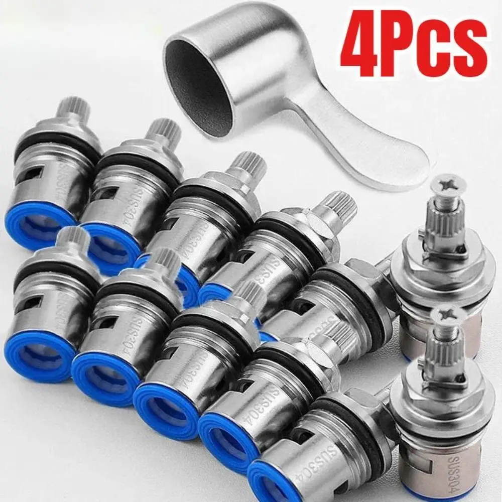 New Stainless Steel Faucet Valve Core Rust Resistant Universal Faucet Cartridge Easy Installation Inner Valve Bathroom Faucet