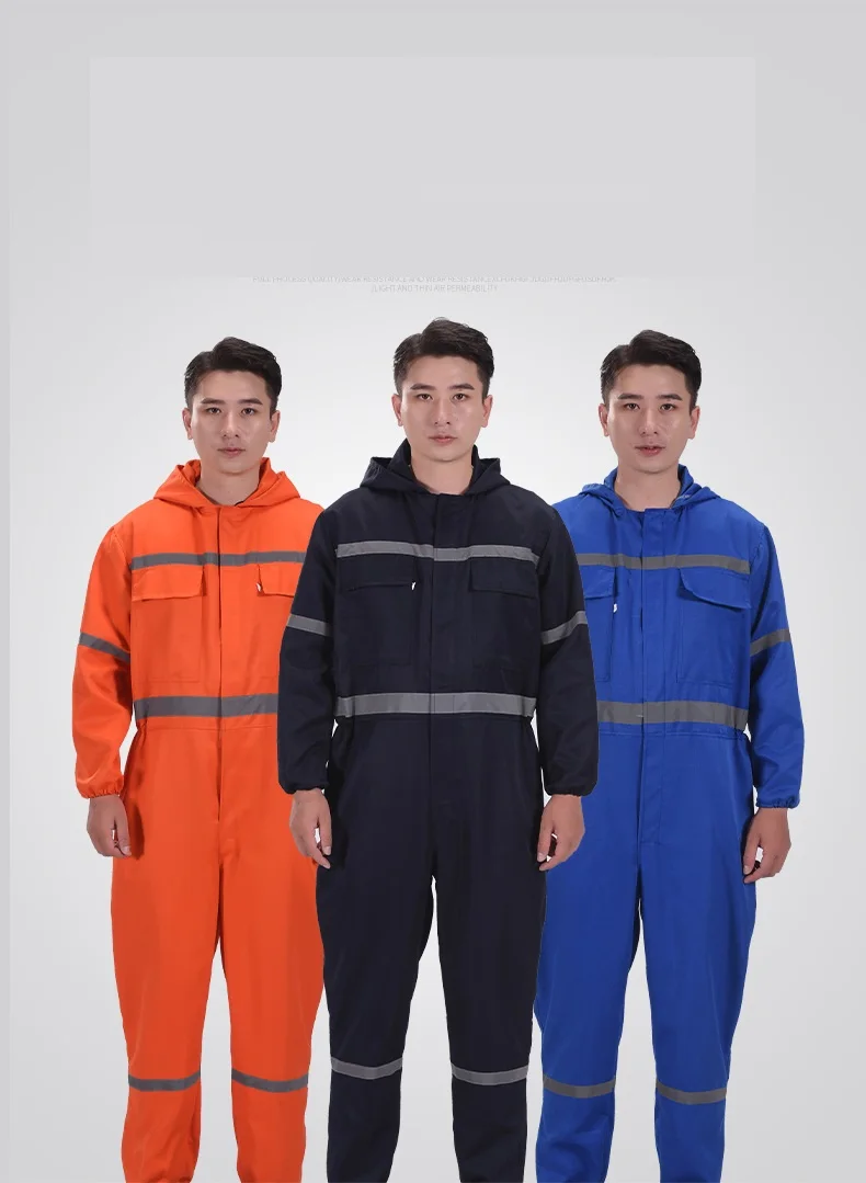 Kombinezony robocze Hi Vis kombinezony z kapturem warsztat samochodowy mechanik mechanika kombinezon odporny na kurz pajacyki robocze Coal Miner
